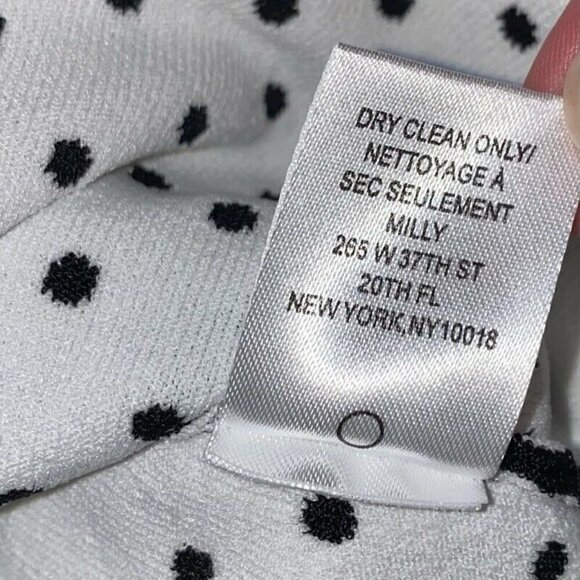 Milly 5F Bergdorf Goodman Blouse Black White Medium - Picture 4 of 6